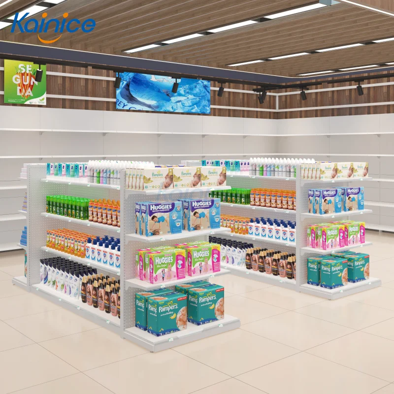 Customize.Kainice 5 Tiers Supermarket Custom Dimensions Wall Stand up Shelf White Metal Pegboard Gondola Display Grocery Store S
Customize.Kainice 5 Tiers Supermarket Custom Dimensions Wall Stand up Shelf White Metal Pegboard Gondola Display Grocery Store S