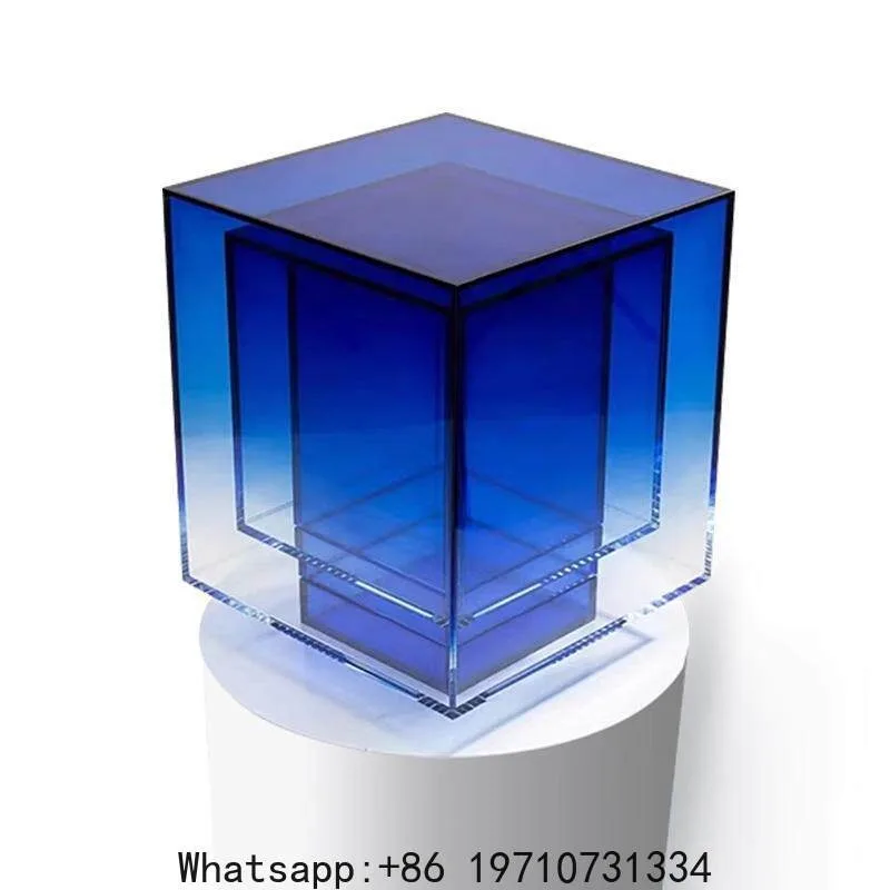 Nordic acrylic blue transparent side cabinet art bedside table light luxury small apartment bedroom sideboard
Nordic acrylic blue transparent side cabinet art bedside table light luxury small apartment bedroom sideboard