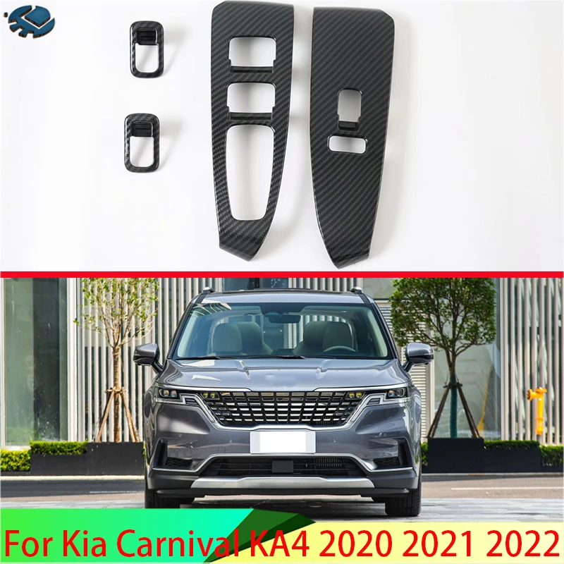 Для Kia Carnival KA4 2020 2021 2022, стиль из углеродного волокна, подлокотник для двери, окна, панель переключателя, накладка, гарнир
Для Kia Carnival KA4 2020 2021 2022, стиль из углеродного волокна, подлокотник для двери, окна, панель переключателя, накладка, гарнир