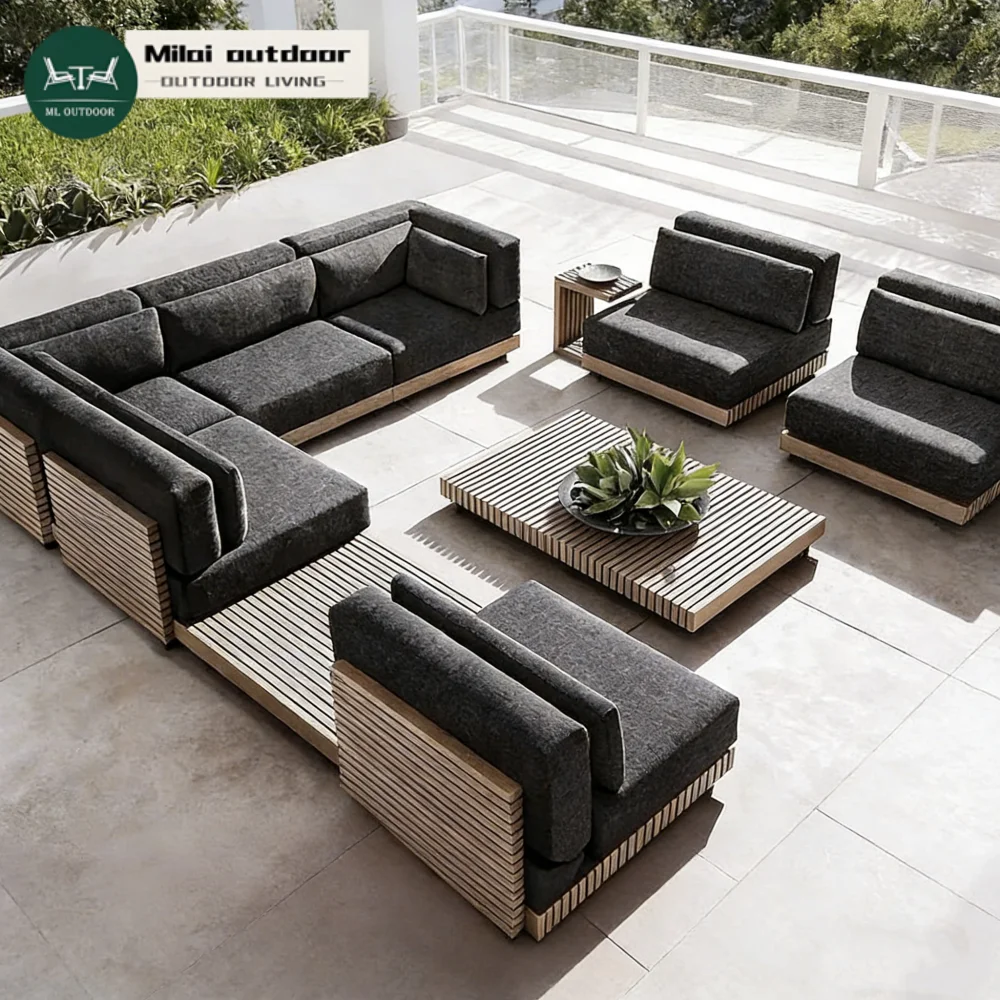 Modern Luxury Outdoor Teak Garden Furniture Set Luxury Design Patio Garden Balcony Beach Sofa Single Ottoman
Modern Luxury Outdoor Teak Garden Furniture Set Luxury Design Patio Garden Balcony Beach Sofa Single Ottoman