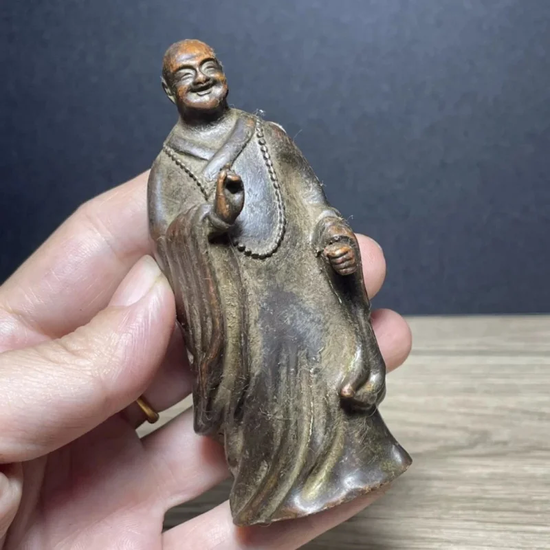 Antique Style Xingyun Master Chinese Zen Home Tea Table Offering Collection Mini Retro Copper Alloy Ornament Small Copper Statue
Antique Style Xingyun Master Chinese Zen Home Tea Table Offering Collection Mini Retro Copper Alloy Ornament Small Copper Statue