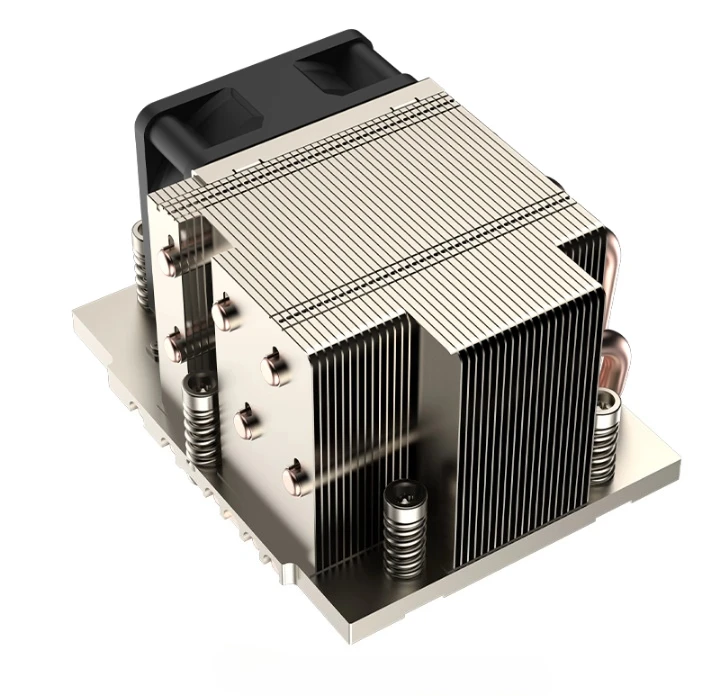 Подходит для 2U AMD SP5 платформовый серверный радиатор процессора, 6 тепловых трубок, высокоскоростной жестокий вентилятор 
Подходит для 2U AMD SP5 платформовый серверный радиатор процессора, 6 тепловых трубок, высокоскоростной жестокий вентилятор