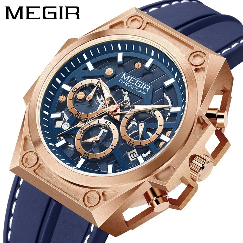 MEGIR Gold Watch for Men Stainless Steel Chronograph Wrist Watch Man Luxury Luminous Quartz Watches Relogio Masculino Часы Reloj
MEGIR Gold Watch for Men Stainless Steel Chronograph Wrist Watch Man Luxury Luminous Quartz Watches Relogio Masculino Часы Reloj