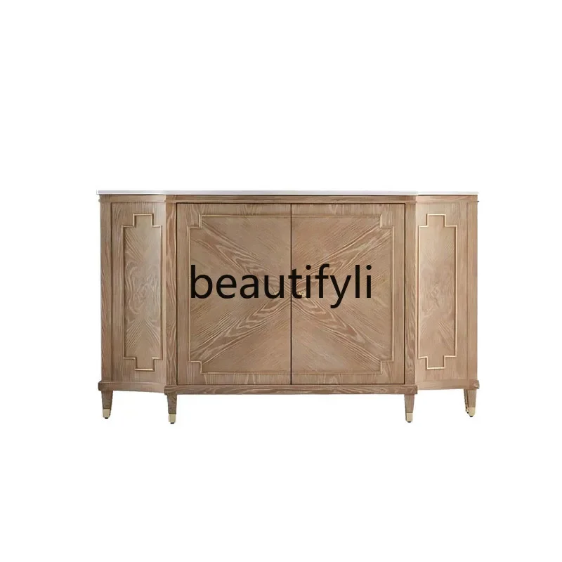 French solid wood living room entrance parquet shoe cabinet American living room wall decorative locker
French solid wood living room entrance parquet shoe cabinet American living room wall decorative locker