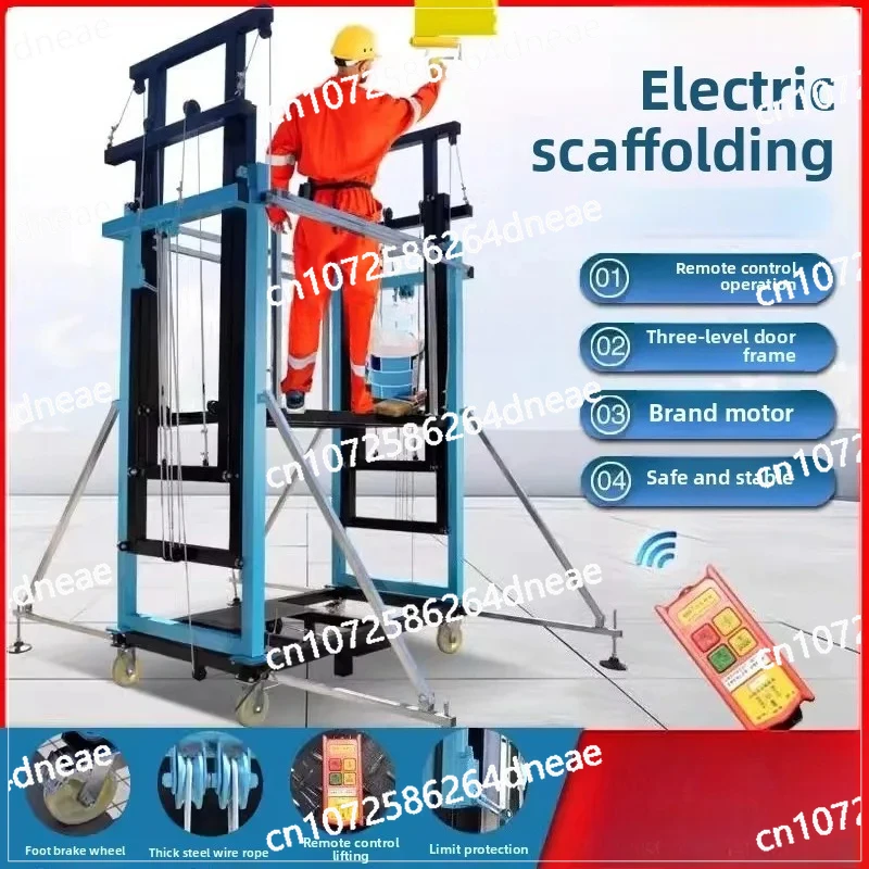 Electric scaffolding automatic lift platform remote control mobile construction site home decoration foldable portable
Electric scaffolding automatic lift platform remote control mobile construction site home decoration foldable portable