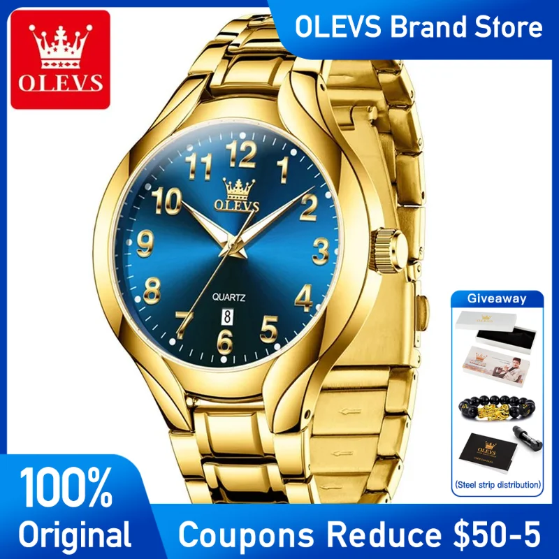 OLEVS 3650 Men Ladies Watch Original Luxury Quartz Watch Waterproof Luminous calendar Stainless Steel Men's brand watches
OLEVS 3650 Men Ladies Watch Original Luxury Quartz Watch Waterproof Luminous calendar Stainless Steel Men's brand watches