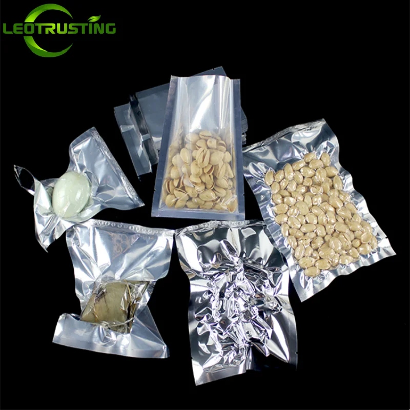 100PCS Glossy Silver Open Top Clear Front Bag Heat Sealing Meat Beaf Tea Chocolate Ground Coffee Vacuum-capable Storage Pouches
100PCS Glossy Silver Open Top Clear Front Bag Heat Sealing Meat Beaf Tea Chocolate Ground Coffee Vacuum-capable Storage Pouches