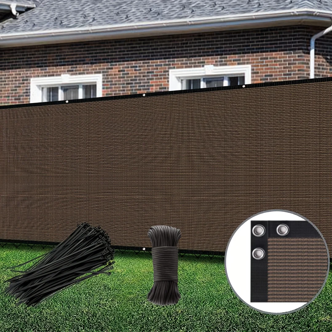 6X50ft Fence Privacy Screen, Heavy Duty Privacy Fence Screen, Outdoor Shade Cloth Mesh Barrier, Cable Zip Ties Included, Brown
6X50ft Fence Privacy Screen, Heavy Duty Privacy Fence Screen, Outdoor Shade Cloth Mesh Barrier, Cable Zip Ties Included, Brown