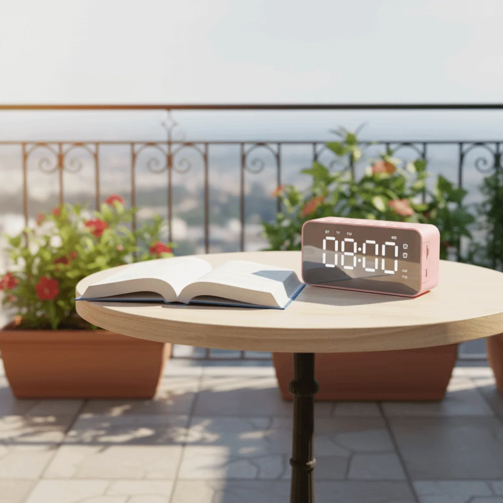 Creative Digital Display Bluetooth Speaker Mini Portable FM Radio Stereo Sound Alarm Clock Gift
Creative Digital Display Bluetooth Speaker Mini Portable FM Radio Stereo Sound Alarm Clock Gift