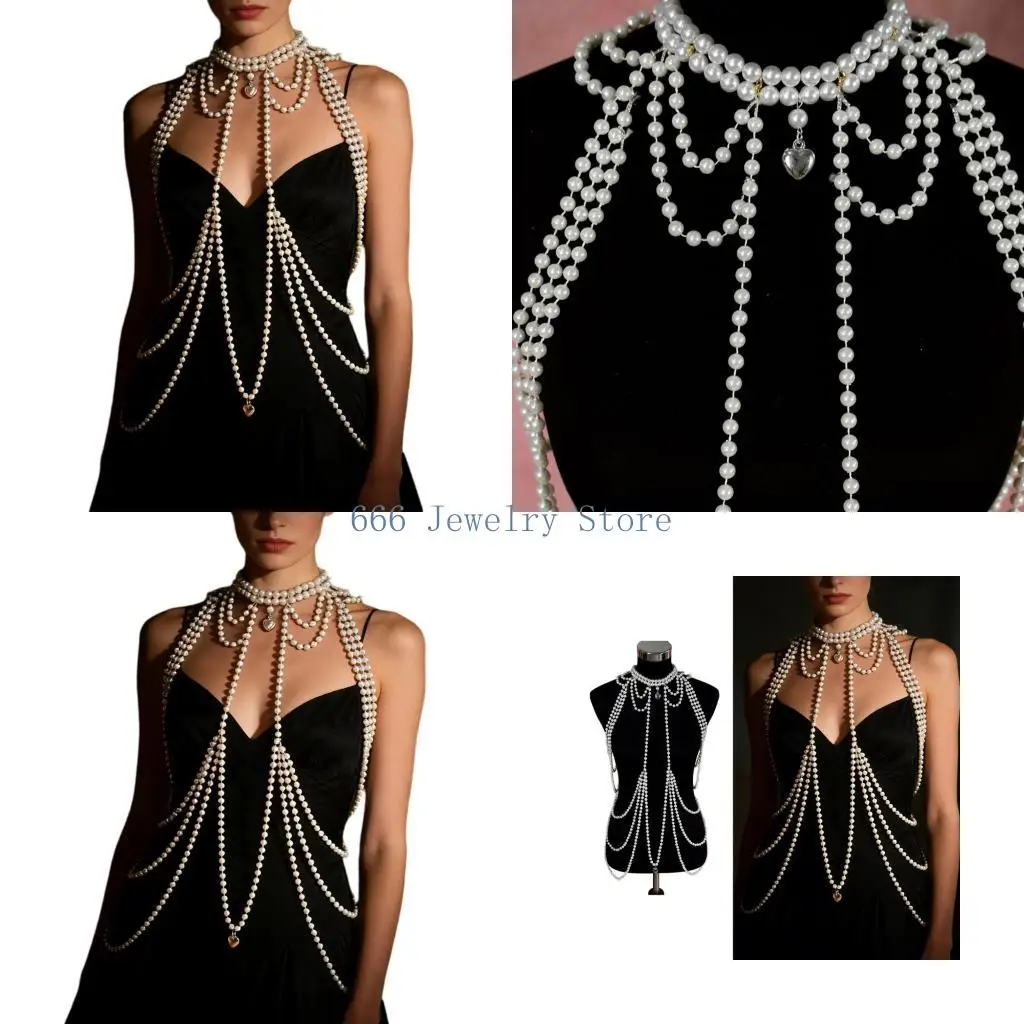 F2TD Vintage Inspired Crystal Accent Lariat Collar Retro Body Chain Adornment
F2TD Vintage Inspired Crystal Accent Lariat Collar Retro Body Chain Adornment