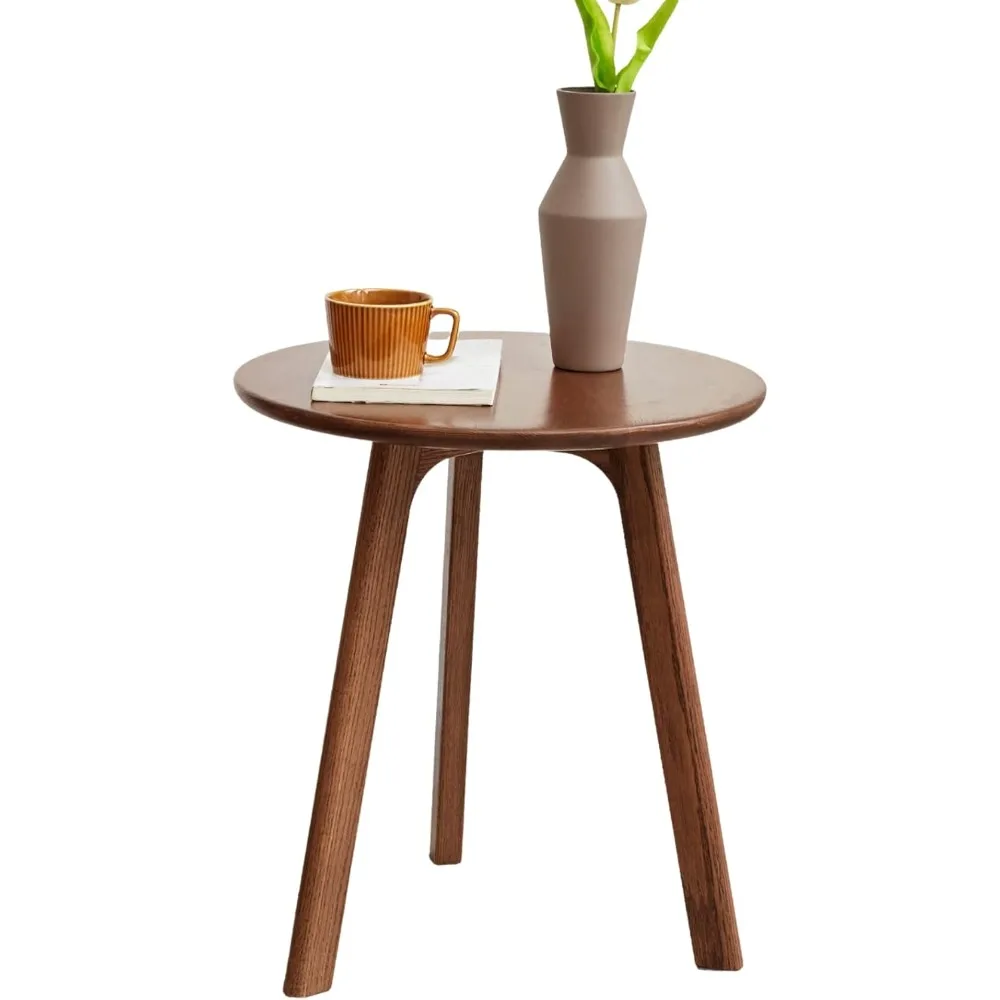 Accent Side/End Table - 100% Solid Oak Wood with 3 Legs Design - Small Round Side Table for Living Room
Accent Side/End Table - 100% Solid Oak Wood with 3 Legs Design - Small Round Side Table for Living Room