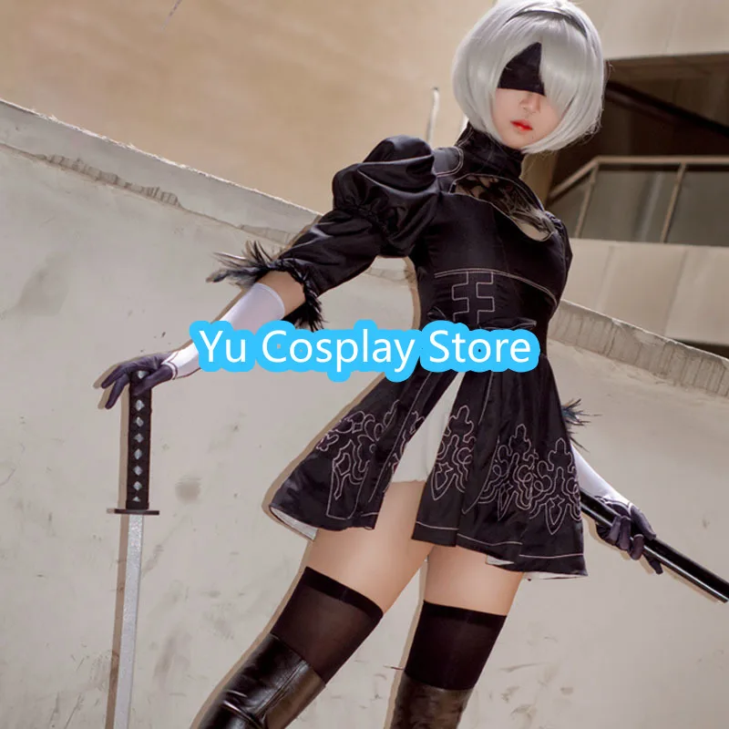 New Game NieR:Automata Cosplay Costume 2B YoRHa No. 2 Type B Heroine Black Dress Halloween Party Uniform Outfit Full set
New Game NieR:Automata Cosplay Costume 2B YoRHa No. 2 Type B Heroine Black Dress Halloween Party Uniform Outfit Full set