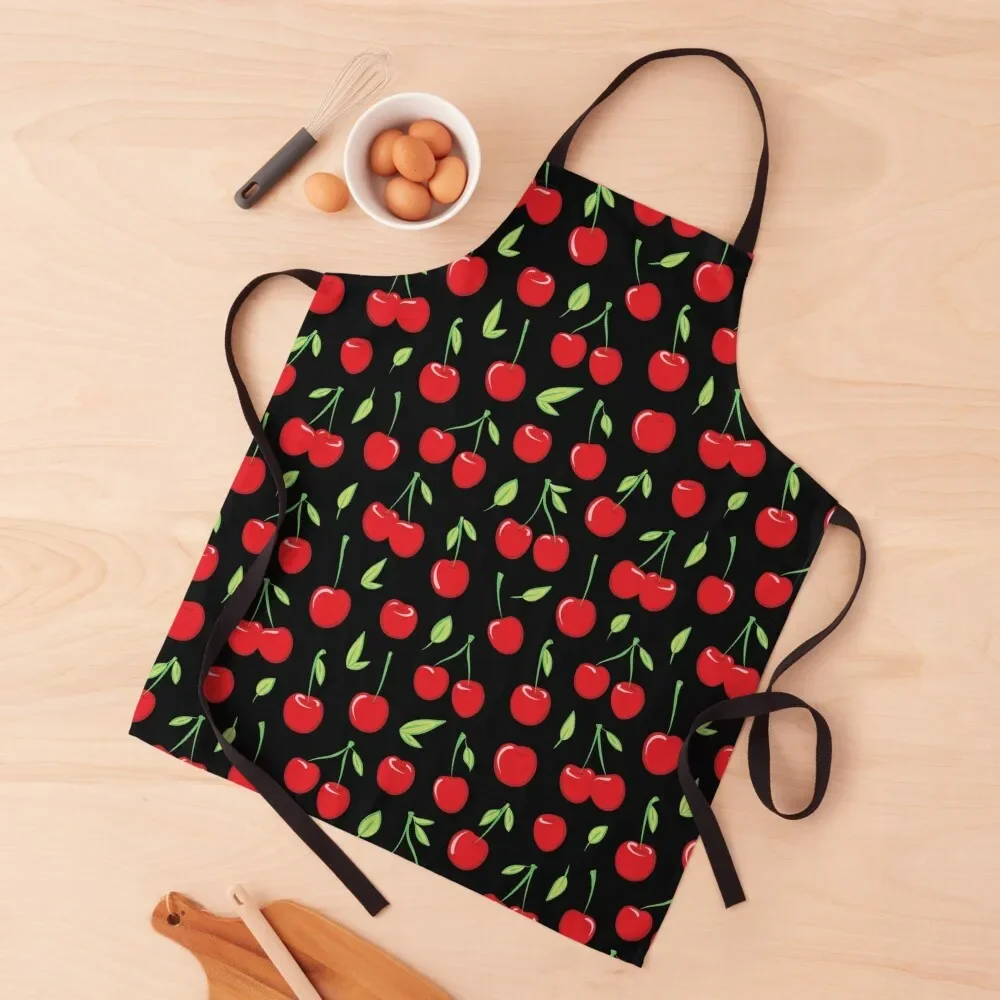 Cheerful cherry pattern, colorful cherries on black Apron Barista For Cosmetologist Apron
Cheerful cherry pattern, colorful cherries on black Apron Barista For Cosmetologist Apron