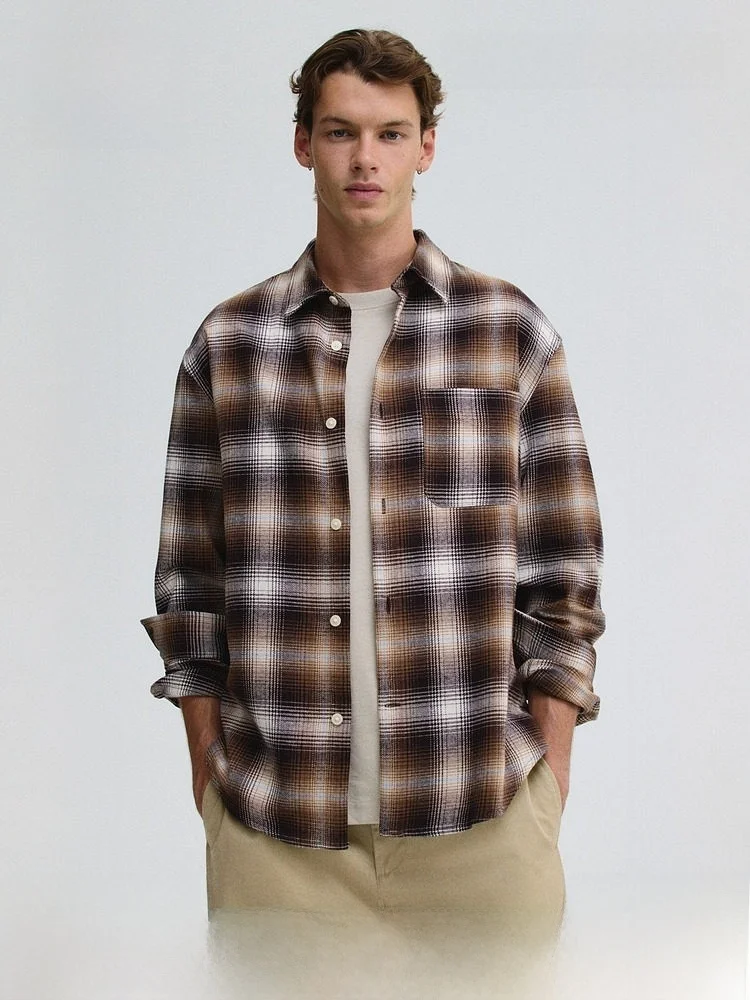 Men's Loose Fit Long Sleeve Plaid Shirt Travel Outdoors H&M Polyester Cotton Blend Regular Length Open Cardigan Style
Men's Loose Fit Long Sleeve Plaid Shirt Travel Outdoors H&M Polyester Cotton Blend Regular Length Open Cardigan Style