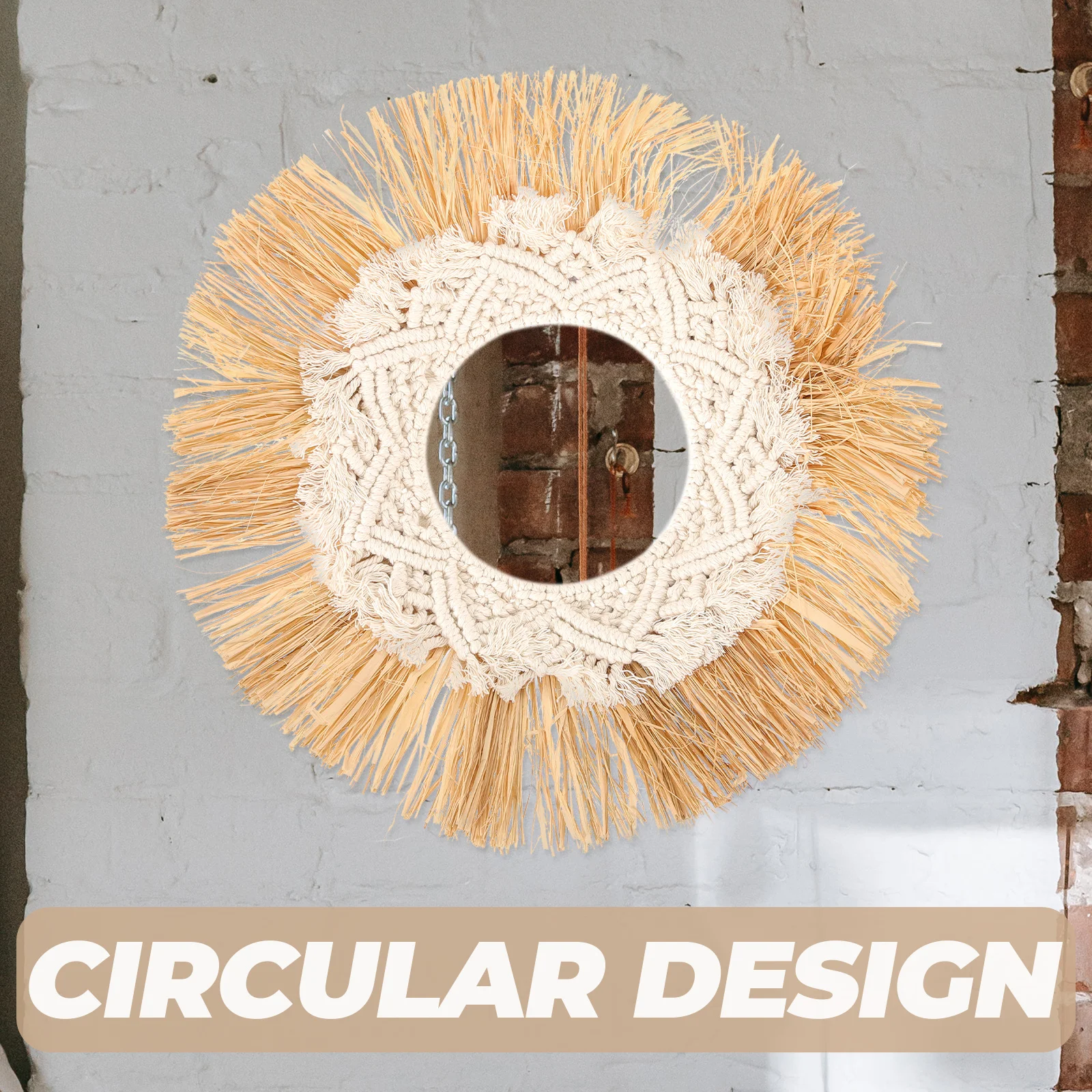 Straw H woven Mirror Wall Decor Rustic Style Home Decorative Mirrors Bedroom Living Room Bohemia Hanging Mirror Art
Straw H woven Mirror Wall Decor Rustic Style Home Decorative Mirrors Bedroom Living Room Bohemia Hanging Mirror Art