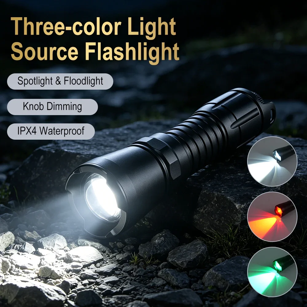 BORUiT 800LM Zoomable Flashlight Stepless Dimming Replaceable Lamp Holder Torch Multi-Color Light for Hunting Outdoor Lantern
BORUiT 800LM Zoomable Flashlight Stepless Dimming Replaceable Lamp Holder Torch Multi-Color Light for Hunting Outdoor Lantern