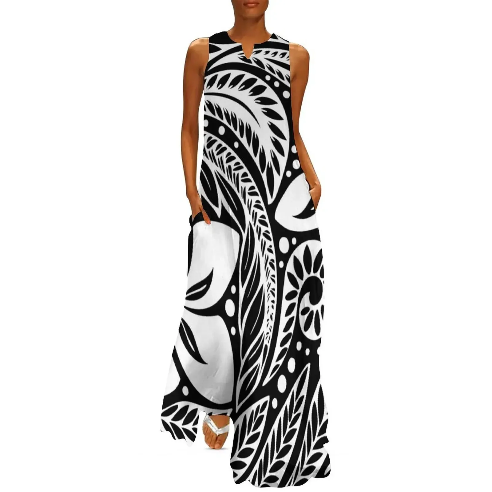 Circular Polynesian White Floral Tattoo Long Dress evening dresses luxury 2025 elegant dresses for women dresses for woman Dress
Circular Polynesian White Floral Tattoo Long Dress evening dresses luxury 2025 elegant dresses for women dresses for woman Dress