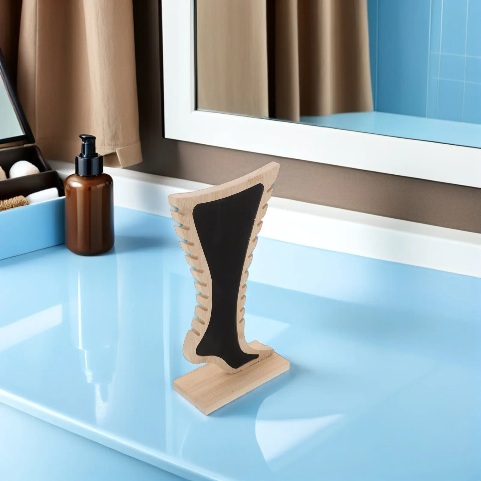 Solid Wood Anklet Display Stand Foot Shaped Design Beige Jewelry Display Platform for Vendors Necklace Rack Commercial Showcase
Solid Wood Anklet Display Stand Foot Shaped Design Beige Jewelry Display Platform for Vendors Necklace Rack Commercial Showcase