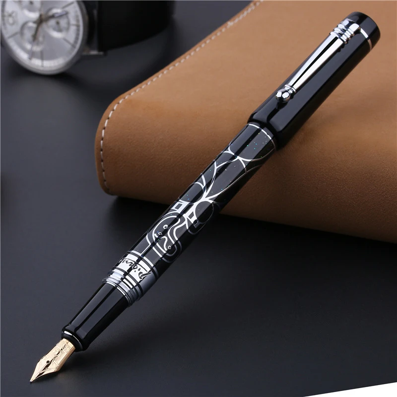 Picasso Pimio 90 14K Golden Nib Popular Woman and Flower Elegant And Bright Fountain Pen Business With Gift Box
Picasso Pimio 90 14K Golden Nib Popular Woman and Flower Elegant And Bright Fountain Pen Business With Gift Box