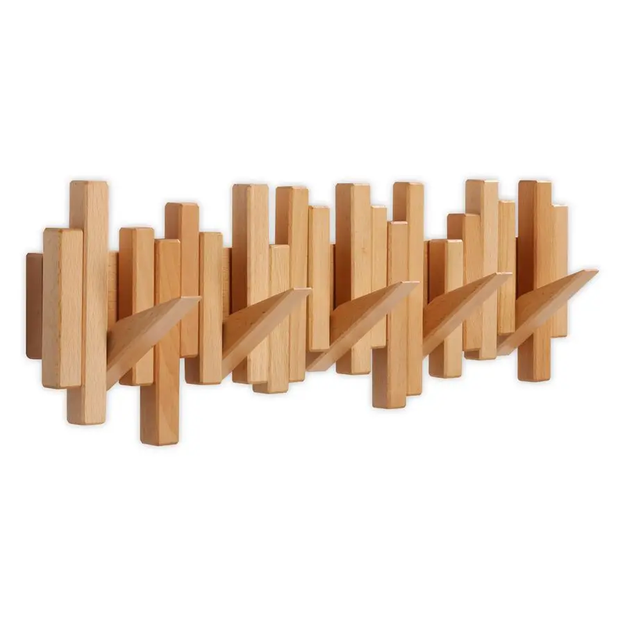 Wooden Coat Rack Wall Mounted Sticks Multi Rack Solid Handmade Natural Wood Artwork with 5 FlipDown Unique Modern Hooks for Coat
Wooden Coat Rack Wall Mounted Sticks Multi Rack Solid Handmade Natural Wood Artwork with 5 FlipDown Unique Modern Hooks for Coat