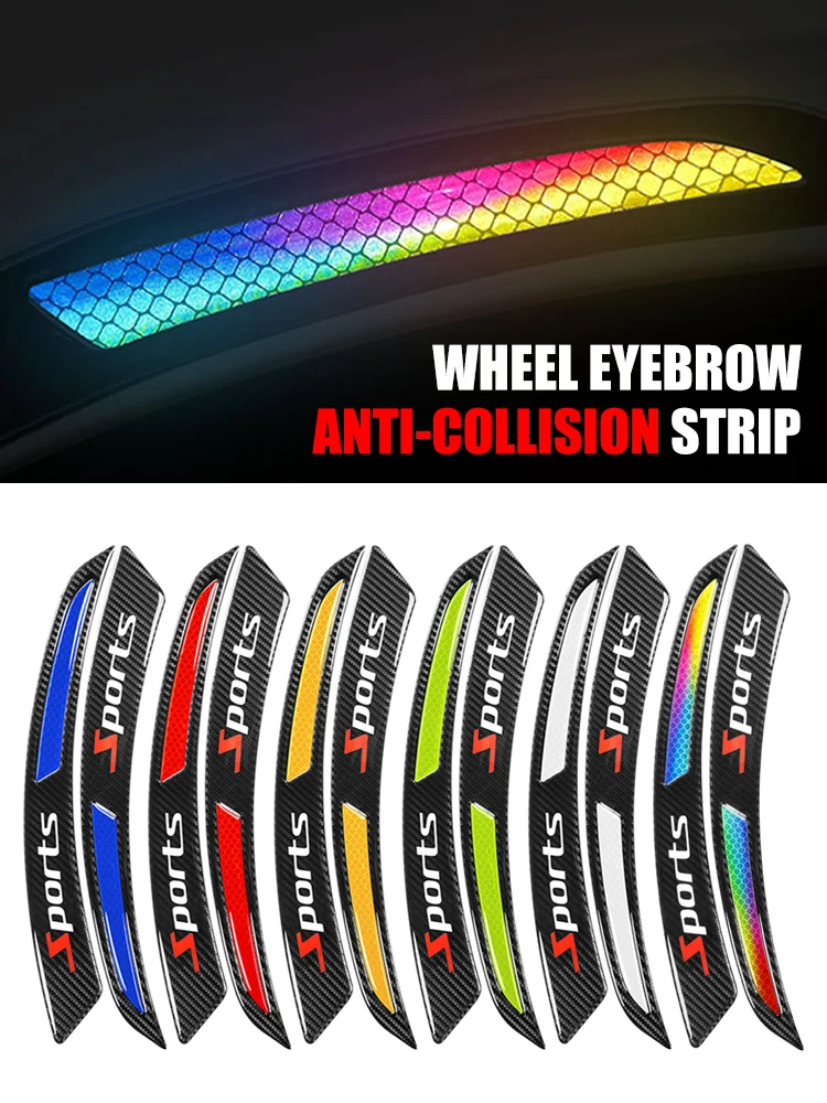 1Pair Car Wheel Arch Trim Reflective Anti-collision Strip Universal Fender Flare Edge Trim Protector Carbon Fiber Wheel Eyebrow
1Pair Car Wheel Arch Trim Reflective Anti-collision Strip Universal Fender Flare Edge Trim Protector Carbon Fiber Wheel Eyebrow