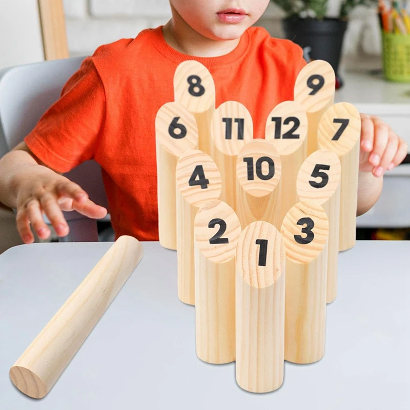 RTSHE-Wooden Numbered Block Tossing Game Throw Bowling Throwing Scatter Family Game Yard Game Set For Party Playground
RTSHE-Wooden Numbered Block Tossing Game Throw Bowling Throwing Scatter Family Game Yard Game Set For Party Playground