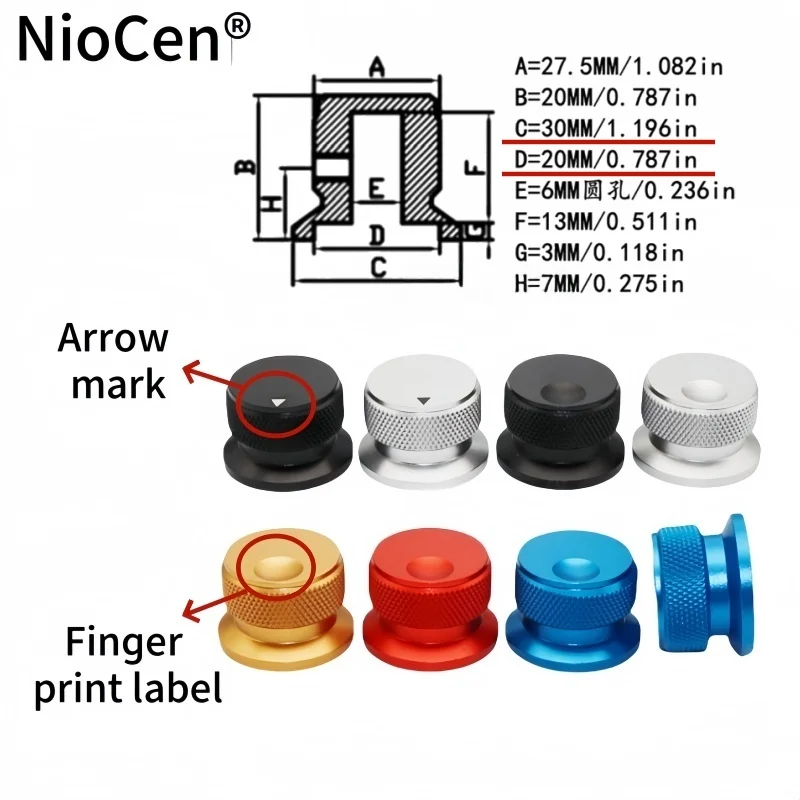 (1pcs)30/34/38MM cap type all aluminum sandblasting knob instrument panel amplifier volume adjustment cap
(1pcs)30/34/38MM cap type all aluminum sandblasting knob instrument panel amplifier volume adjustment cap