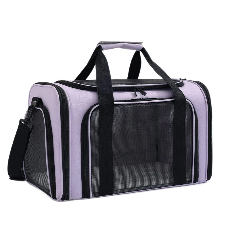 Anti-stuffy and breathable pet bag, large space, foldable outdoor portable cat bag.
Anti-stuffy and breathable pet bag, large space, foldable outdoor portable cat bag.