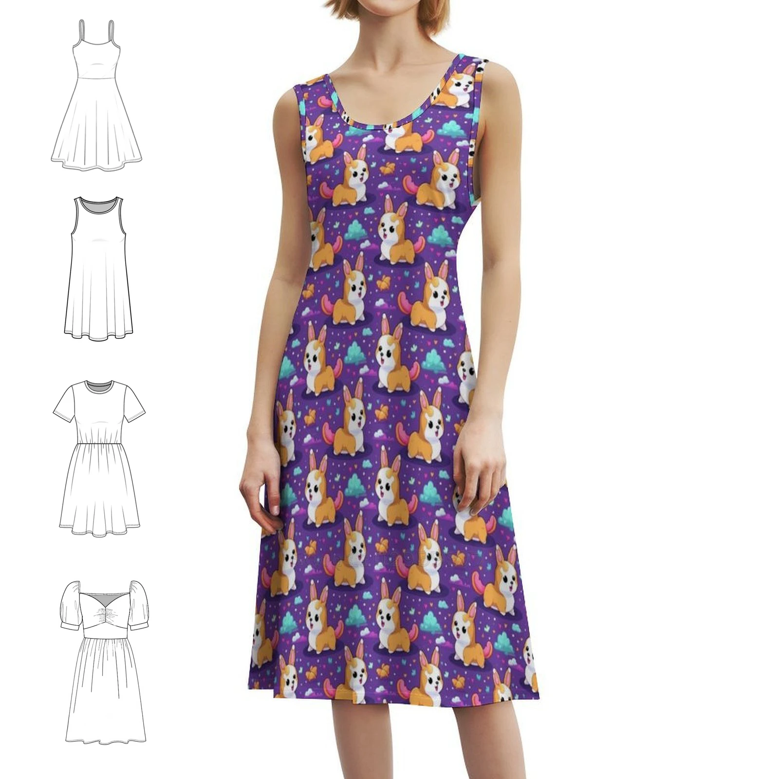 Corgi Cosmos: Pixel Pooches In Space Платье с вырезом в форме сердца Элегантное летнее праздничное платье для женщин Pixel Art Corgi Retro
Corgi Cosmos: Pixel Pooches In Space Платье с вырезом в форме сердца Элегантное летнее праздничное платье для женщин Pixel Art Corgi Retro