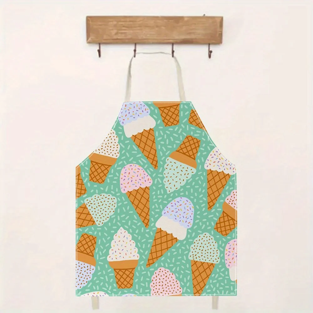 Забавный льняной фартук с рисунком мороженого для детей и взрослых, для готовки, выпечки, униформа повара, для летних вечеринок, барбекю, защиты от краски
Забавный льняной фартук с рисунком мороженого для детей и взрослых, для готовки, выпечки, униформа повара, для летних вечеринок, барбекю, защиты от краски
