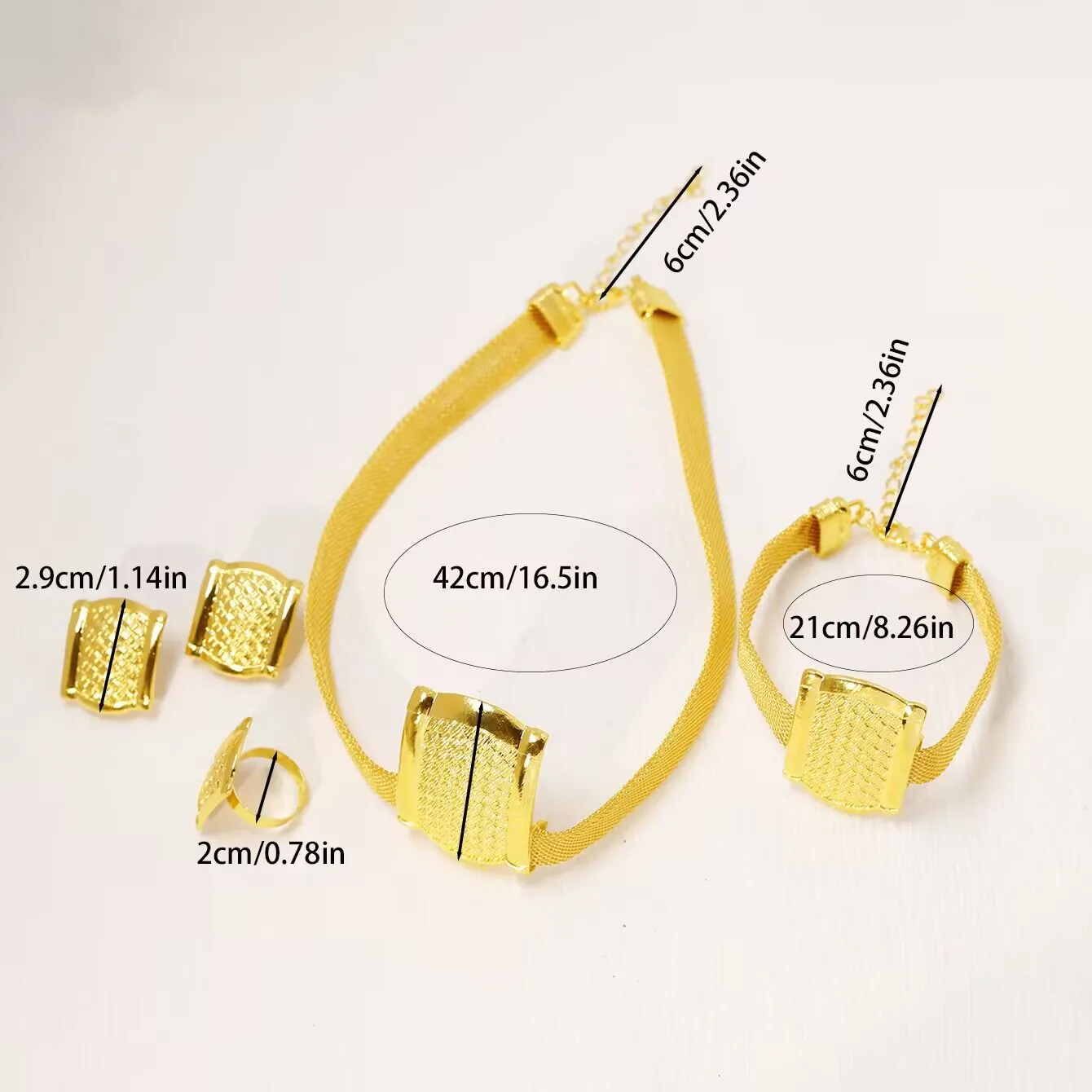 New Dubai Italy UK 24K Gold Plated Necklace Earrings Rings Bracelets Engagement Party Jewelry Gift Set for Lovers YY10689
New Dubai Italy UK 24K Gold Plated Necklace Earrings Rings Bracelets Engagement Party Jewelry Gift Set for Lovers YY10689