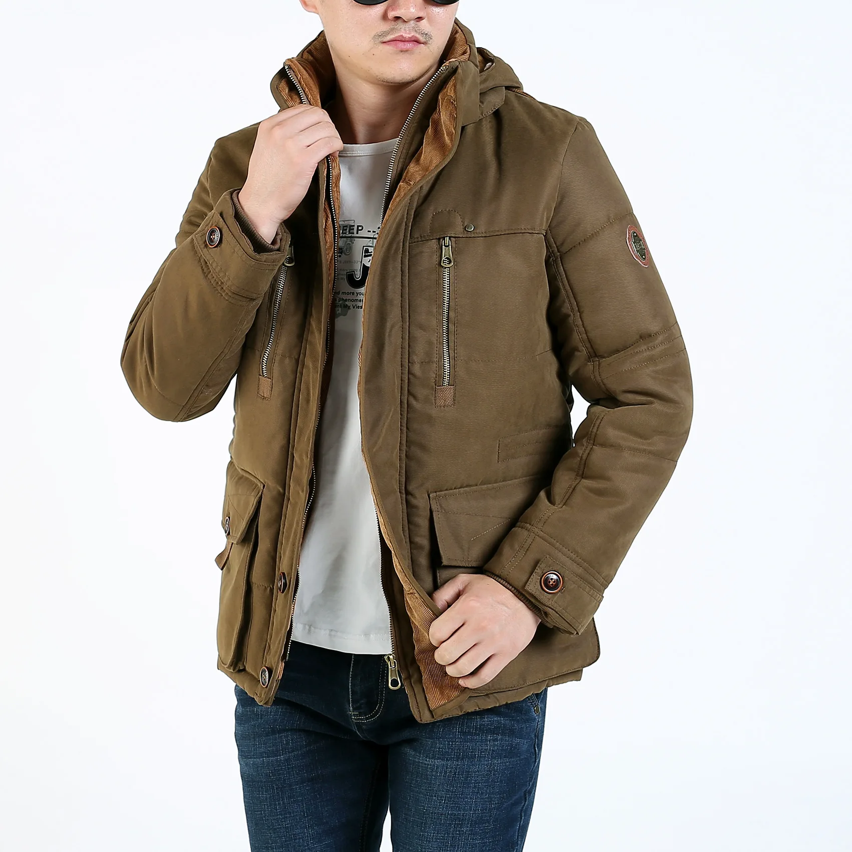 Winter Parkas Male Fur Trench Thick Overcoat Long-sleeved Windproof Men's Casual Jacket Fashion Heated Jackets Cotton Warm Coats 
Winter Parkas Male Fur Trench Thick Overcoat Long-sleeved Windproof Men's Casual Jacket Fashion Heated Jackets Cotton Warm Coats