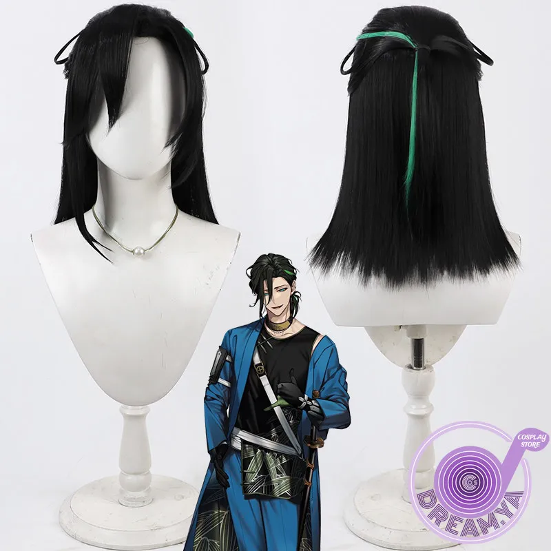 Sasanuki Cosplay Wig Touken Ranbu Black Green Short Synthetic Hair Heat Resistant Halloween Role Play Party Carnival + Wig Cap
Sasanuki Cosplay Wig Touken Ranbu Black Green Short Synthetic Hair Heat Resistant Halloween Role Play Party Carnival + Wig Cap