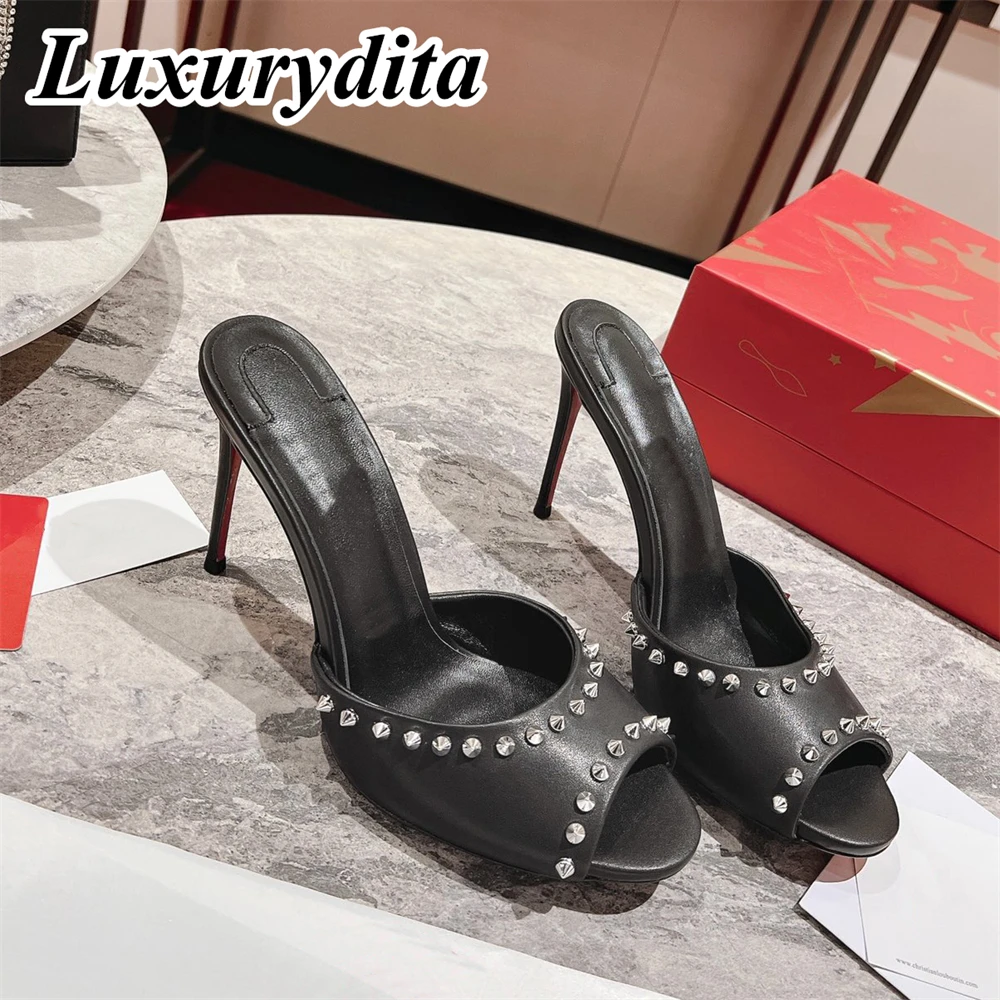 Top Quality Womens High Heels 0-12cm Luxury Fashion Ladies Sandals Designer Classic Red Heel Real Leather sole Mules Shoes 0108
Top Quality Womens High Heels 0-12cm Luxury Fashion Ladies Sandals Designer Classic Red Heel Real Leather sole Mules Shoes 0108