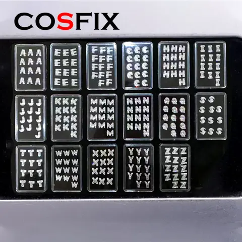 COSFIX Wholesale 26 Letter A-Z Moissanite Stone Loose Faceted Back Cut Fancy Shape White D VVS Clarity Diamond Mossanite