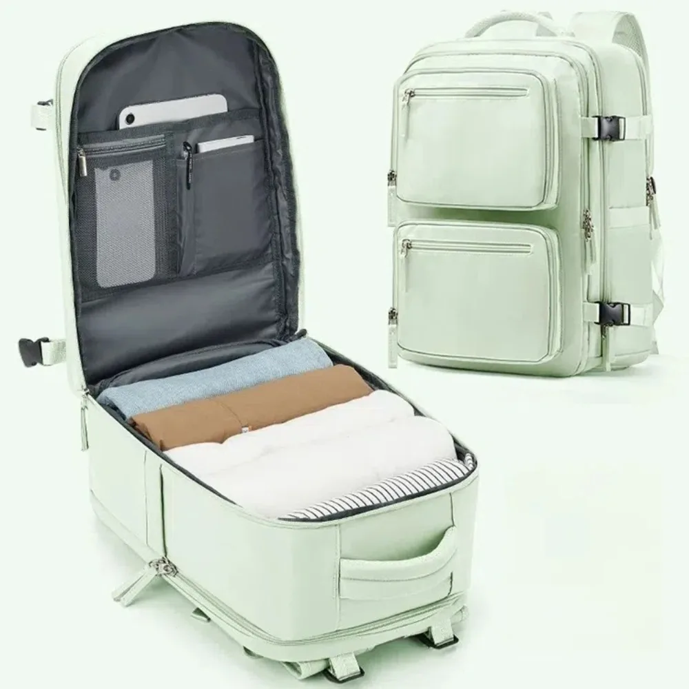 Carry on Travel Backpack with Shoes Storage Solid Color Luggage Bag Multi-pockets Waterproof Laptop Backpack Outdoor Essentials
Carry on Travel Backpack with Shoes Storage Solid Color Luggage Bag Multi-pockets Waterproof Laptop Backpack Outdoor Essentials