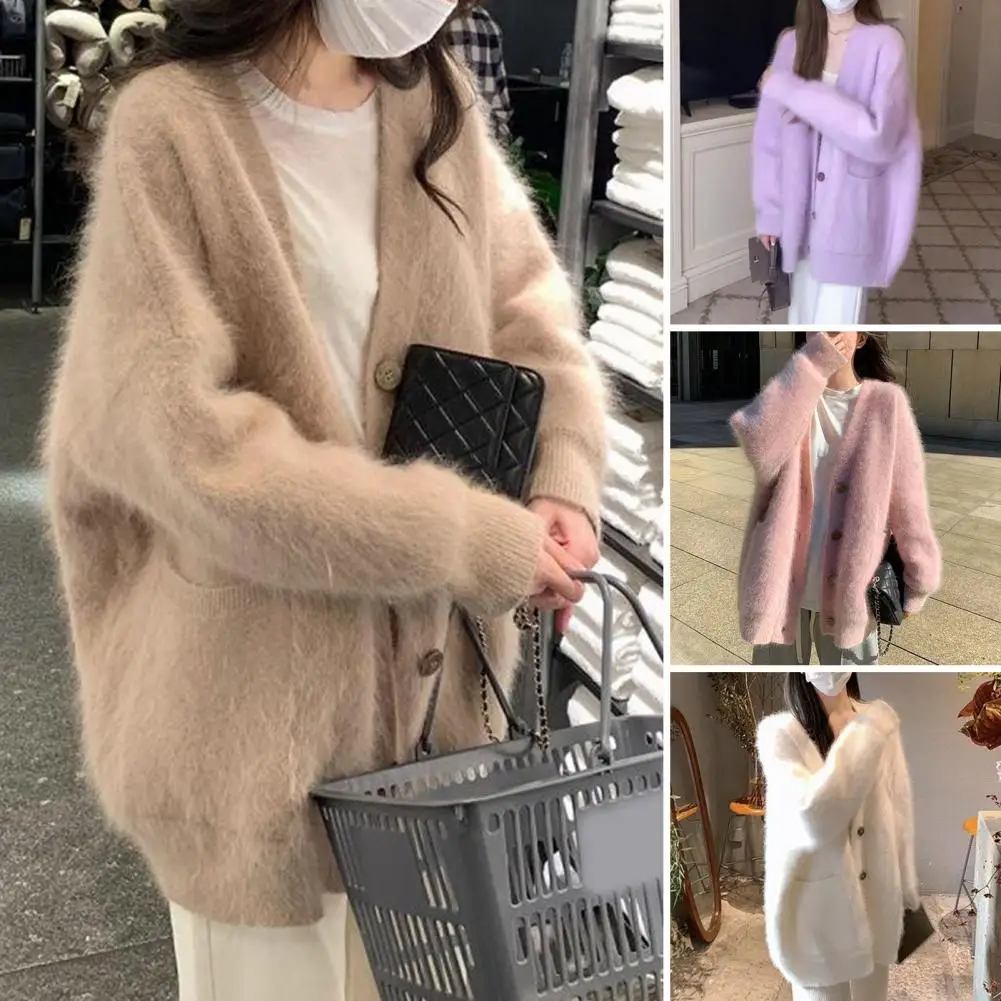 1Pc Women Sweater Coat Casual Women Jacket Cozy Women's V Neck Knitted Cardigan Soft Warm Fall/winter Sweater Coat for Winter
1Pc Women Sweater Coat Casual Women Jacket Cozy Women's V Neck Knitted Cardigan Soft Warm Fall/winter Sweater Coat for Winter