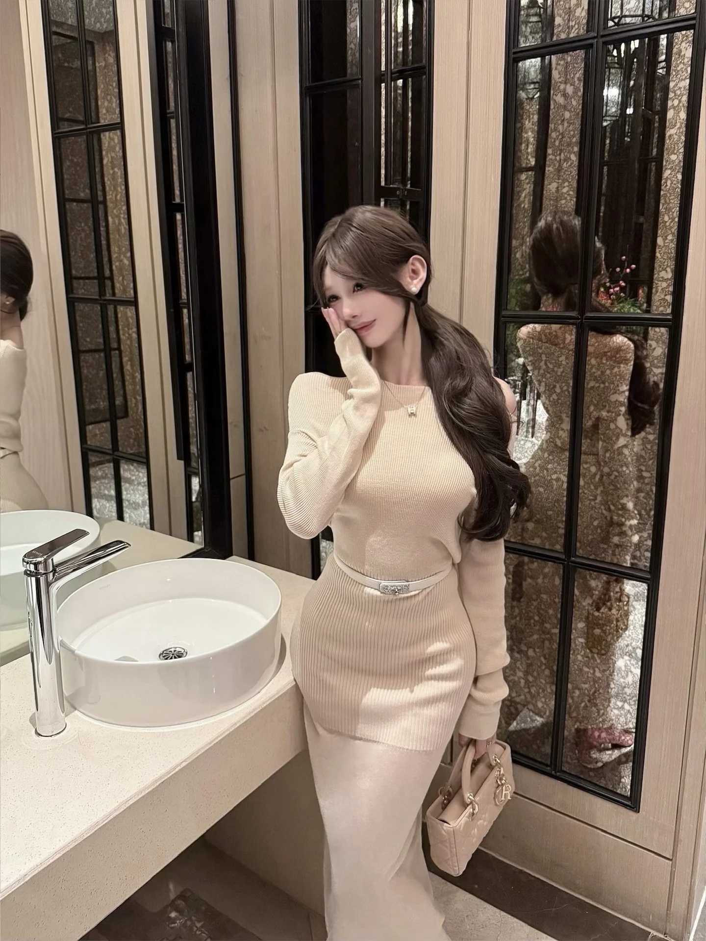 CCZEE High Waist Knitted Dr One oulder Long Sve Women's Faion Ci Commute Pure Desire Sle Bodycon Dr
CCZEE High Waist Knitted Dr One oulder Long Sve Women's Faion Ci Commute Pure Desire Sle Bodycon Dr