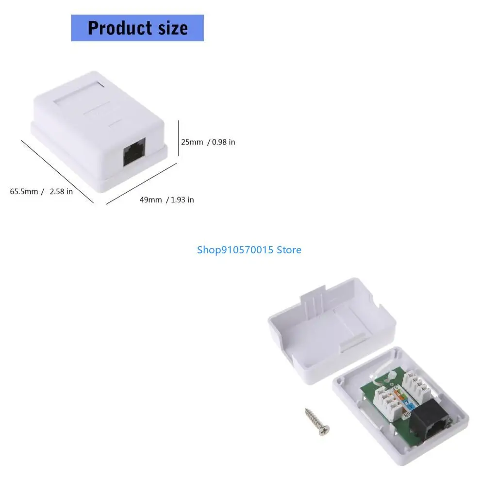 B95C Cat5e HM-HB01 Model UTP Unshielded Single Port Desktop Mount Box Module
B95C Cat5e HM-HB01 Model UTP Unshielded Single Port Desktop Mount Box Module