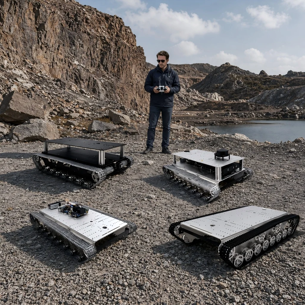 ROS Open-source Development Platform for Robot Cars, Heavy-load Tracked All-terrain Mobile Chassis, Powerful performance
ROS Open-source Development Platform for Robot Cars, Heavy-load Tracked All-terrain Mobile Chassis, Powerful performance