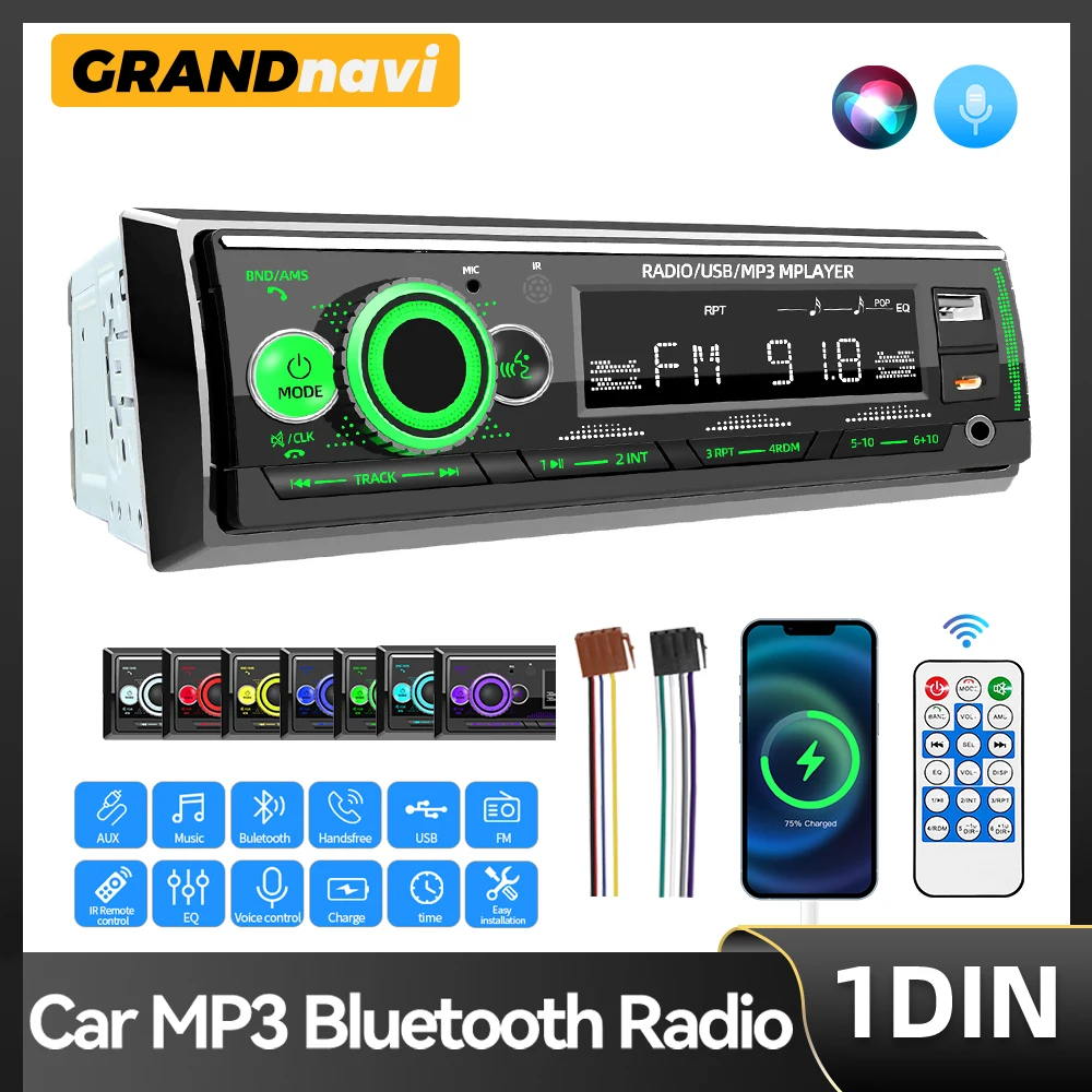 Car Radio Stereo Player Digital Bluetooth Car MP3 Player 50Wx4 FM Radio Stereo Audio Music USB Type C Charge In Dash AUX Input
Car Radio Stereo Player Digital Bluetooth Car MP3 Player 50Wx4 FM Radio Stereo Audio Music USB Type C Charge In Dash AUX Input