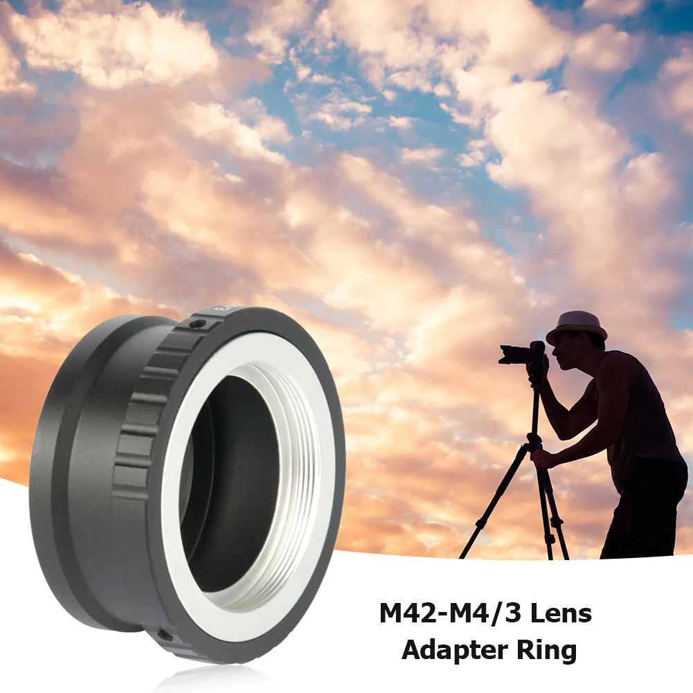 Lens Adapter Ring Metal M42 Lens To Micro 4/3 M4/3 Adapter Ring M42 Mount Lens To Micro 4/3 Mount Adapter for GF3 E-P1 EP3
Lens Adapter Ring Metal M42 Lens To Micro 4/3 M4/3 Adapter Ring M42 Mount Lens To Micro 4/3 Mount Adapter for GF3 E-P1 EP3