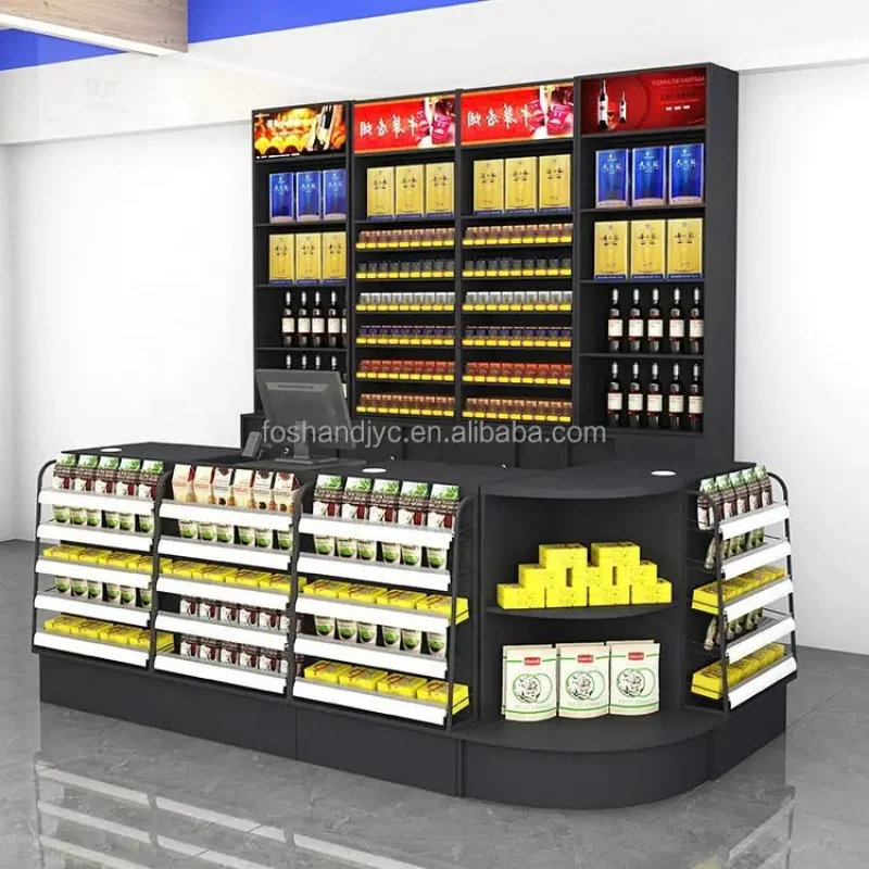 Customize.Black Wooden Cash Register Counter and Tobacco Display Cabinet with Automatic Replenishment Device
Customize.Black Wooden Cash Register Counter and Tobacco Display Cabinet with Automatic Replenishment Device