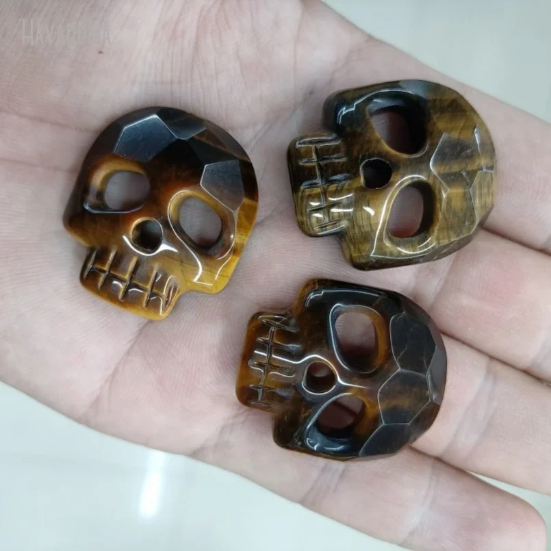 10Pcs Sculpture Jewelry Making Supplies Charm Carved Skull Cabochon Diy Tiger Eye Stone Pendant Chakra Reiki Healing Crystals
10Pcs Sculpture Jewelry Making Supplies Charm Carved Skull Cabochon Diy Tiger Eye Stone Pendant Chakra Reiki Healing Crystals