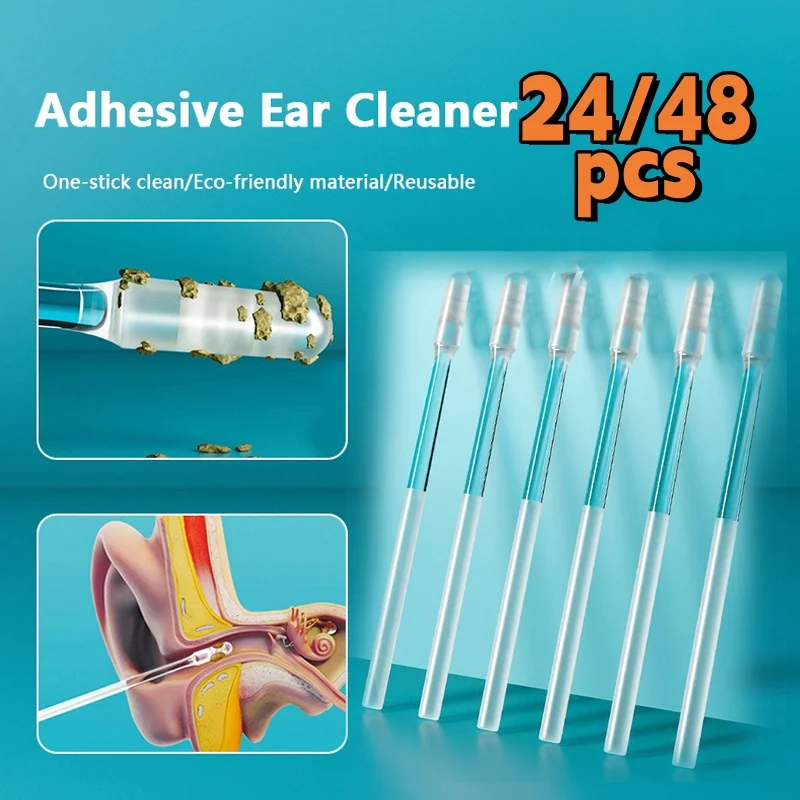24/48pcs Stickable Sticky Ear Stick Ear Cleanser Soft Silicone Removal Tool for Men, Women and Children
24/48pcs Stickable Sticky Ear Stick Ear Cleanser Soft Silicone Removal Tool for Men, Women and Children