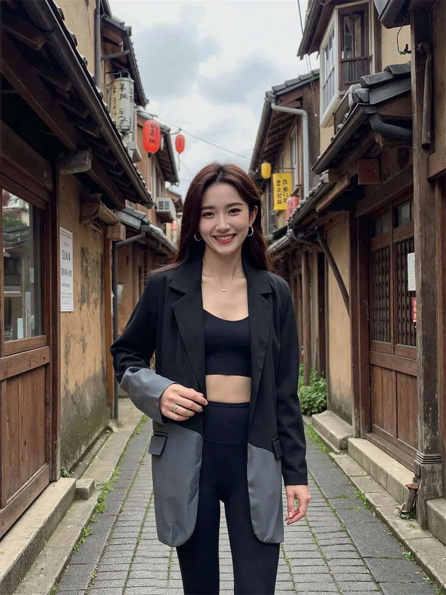 Лоскутные свободные пиджаки с надрезом для женщин, одежда 2025 года, женская драпировка с круглым вырезом, разноцветная молодежная универсальная рабочая одежда, украшение, новинка
Лоскутные свободные пиджаки с надрезом для женщин, одежда 2025 года, женская драпировка с круглым вырезом, разноцветная молодежная универсальная рабочая одежда, украшение, новинка