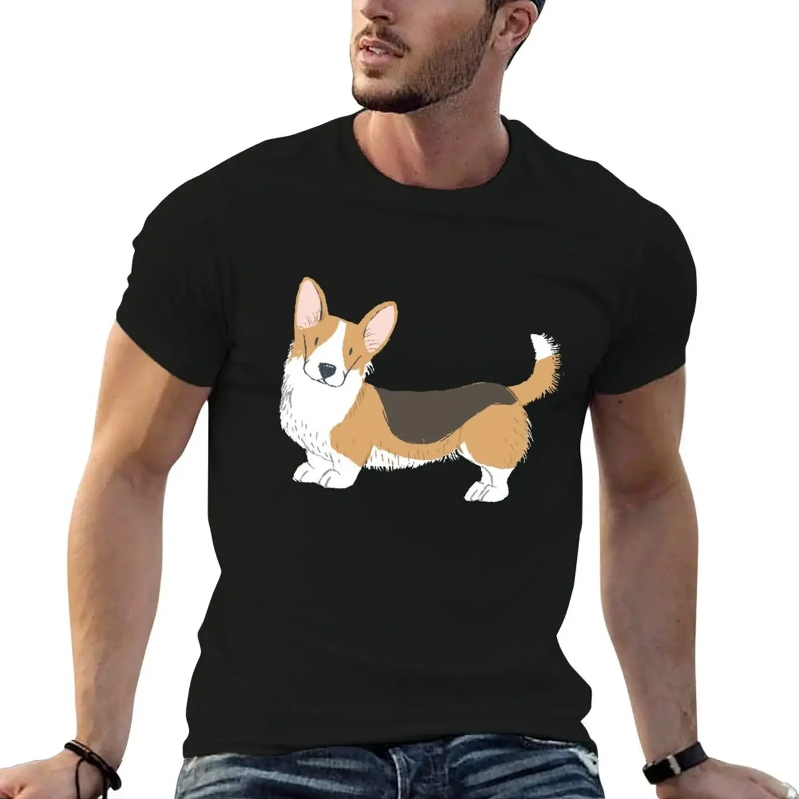 Corgi with tail T-Shirt shirts graphic tees T-shirts man men t shirts high quality
Corgi with tail T-Shirt shirts graphic tees T-shirts man men t shirts high quality