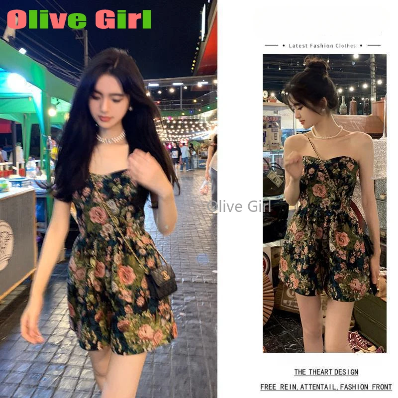 Rompers Rose Print Famous Playsuits 2025 Summer Sexy New Design Feeling Singing Rose Jumpsuit Streetwear Women Clothing
Rompers Rose Print Famous Playsuits 2025 Summer Sexy New Design Feeling Singing Rose Jumpsuit Streetwear Women Clothing