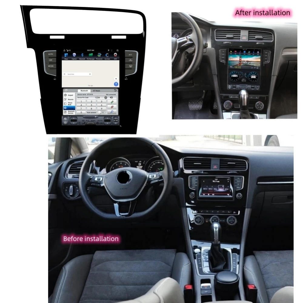 Qualcomm Vertical Screen For Volkswagen VW Golf 7 2013-2016 Android Car Radio DSP Auto GPS Navigation Head Unit Wireless Carplay
Qualcomm Vertical Screen For Volkswagen VW Golf 7 2013-2016 Android Car Radio DSP Auto GPS Navigation Head Unit Wireless Carplay