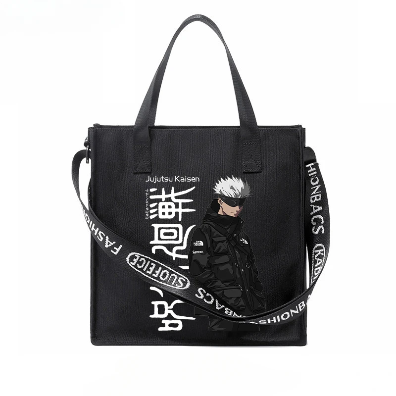 Shoulder Bags Jujutsu Kaisen Anime Figure Satoru Gojo With Inner Pocket Zipper Large Capacity Handbag Shopping Gift for Boys Kid
Shoulder Bags Jujutsu Kaisen Anime Figure Satoru Gojo With Inner Pocket Zipper Large Capacity Handbag Shopping Gift for Boys Kid